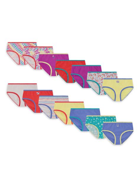 Wonder Nation Girls Hipster Underwear 14 Pack Sizes 4 18