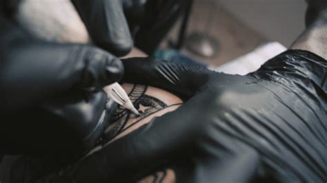 Tattooing Process At Home Stock Footage Videohive