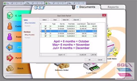 You may notice that documents. How Bad Debt Relief work in SQL Accounting ? - Chris ...