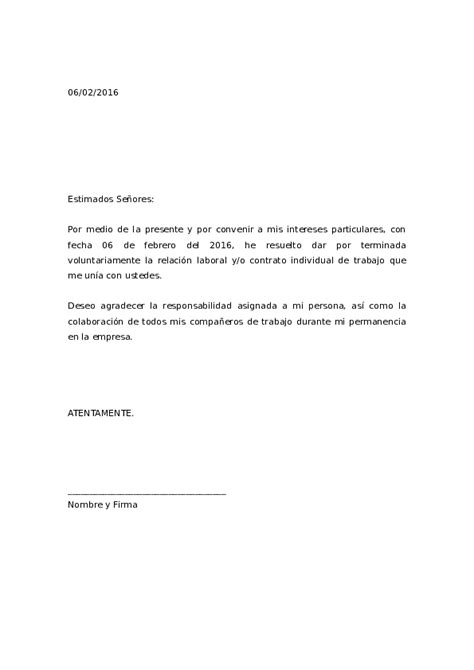 Carta De Renuncia Voluntaria Pdf Gobierno Vrogue
