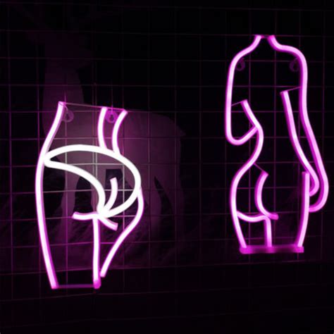 Led Lady Back Neon Sign Naked Sexy Body Night Lights Room Wall Decor