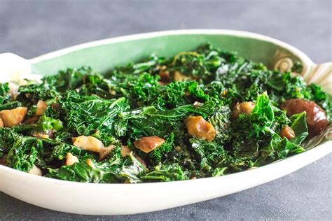 Garlicky Low Fodmap Saut Ed Kale With Chestnuts Fodmap Everyday