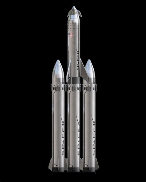 Spacex Super Heavy Starship With Additional Two Side Boosters Artofit