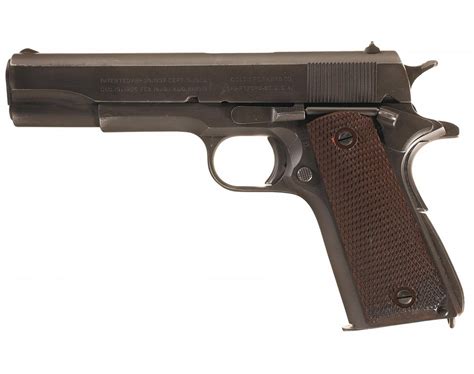 World War Ii Us Colt M1911a1 Semi Automatic Pistol With Holster