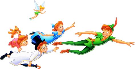 Peter Pan Flying Background Image Png Png Play