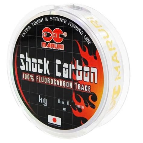 Linha Fluorocarbon Maruri Shock Carbon 24 6kg 0 73mm 20m