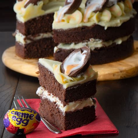 This egg pie recipe is truly amazing. Creme Egg Cake | Charlotte's Lively Kitchen