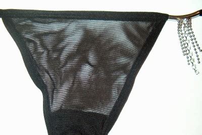 Stripper Dangling Showering Rhinestones On A Sheer Thong Pantie Ebay