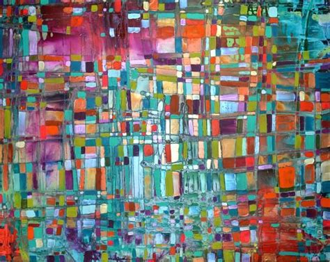 Bejeweled Is A Very Large Abstract Style Painting Featuring A Heavily