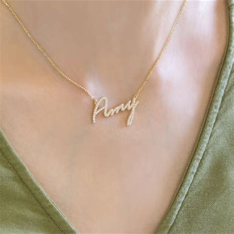 Personalized Diamond Name Necklace Shemediy