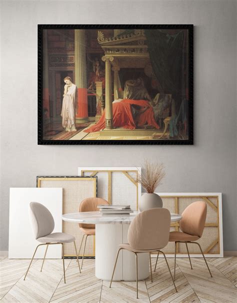 Ingres Antiochus And Stratonice Art Print On Canvas Art Prints Canvas Art Prints High