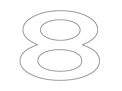 Number 8 Coloring Page Coloring Pages Printable Numbers Free