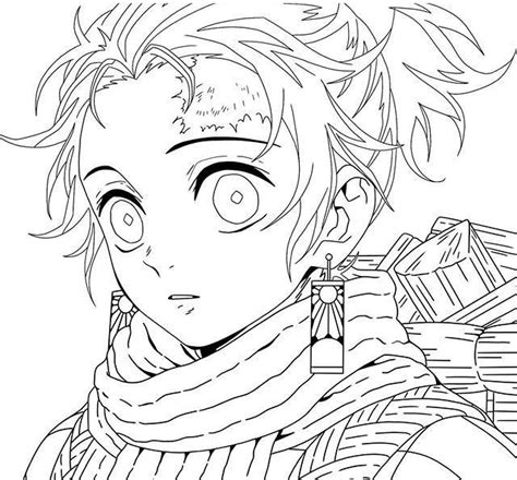 Demon Slayer Coloring Page New Image Free Printable Coloring Home
