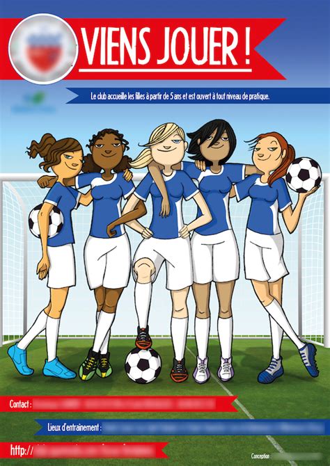 Affiche Pour Le Football Féminin Color Me Mag