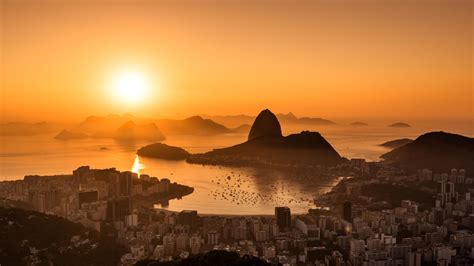 2560x1440 Resolution Sunset In Rio De Janeiro 5k 1440p Resolution