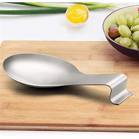 Stainless Spoon Rests Steel Rest Spatula Ladle Holder Heavy Duty