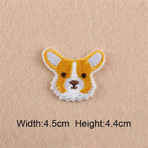 20 Pcslot Cartoon Animal Dog Embroidery Iron On Patches For Clothes