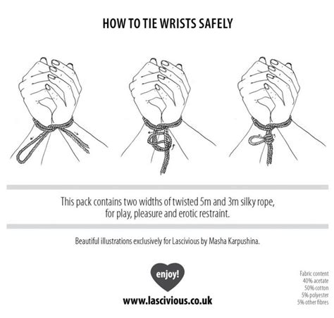 How To Tie Wrists Safely My Dear Mk Bondage By Lascivious Drawings By Masha Karpushina
