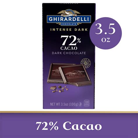 Ghirardelli Intense Dark 72 Cacao Twilight Delight Bar 35 Oz