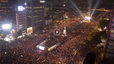 Large Protests In South Korea The New York Times