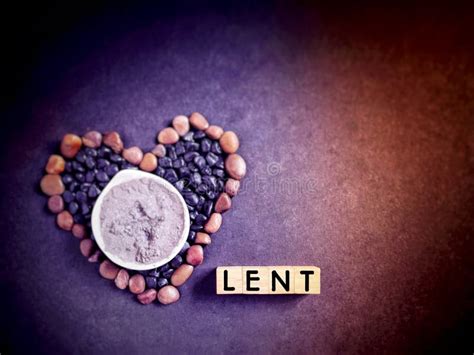 Lent Seasonholy Week And Good Friday Concepts Word Lent With Heart