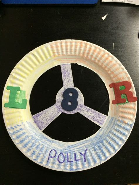 People would try to drag. Make your own steering wheel out of a paper plate! As an ...