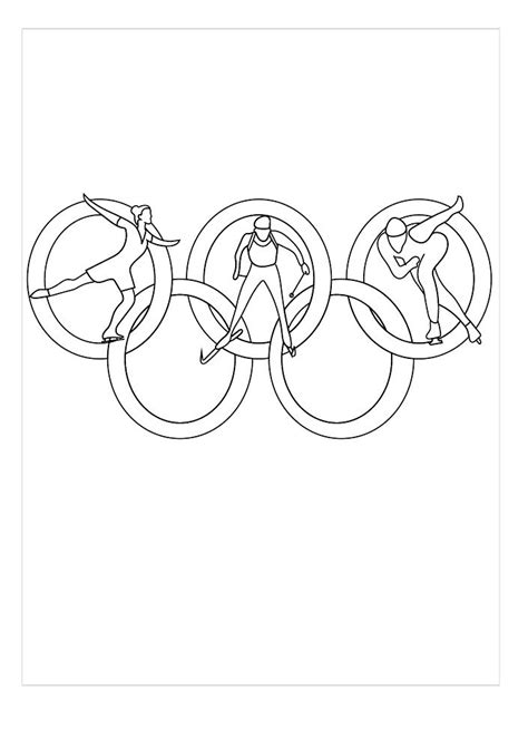 Free Coloring Pages Winter Olympics And Book For Kids