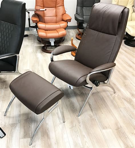 Recliner chairs can be got in numerous materials, which include faux leather. Stressless YOU James Aluminum Recliner Chair in Batick ...