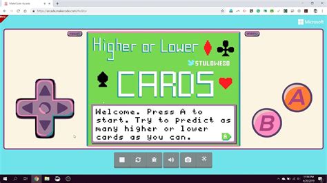 High low is a simple yet fun game.guess whether the next card will be higher or lower. Higher or Lower Cards (game) - Arcade - Microsoft MakeCode