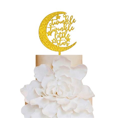 Buy Gold Glitter Twinkle Twinkle Little Star Cake Topper Baby Shower