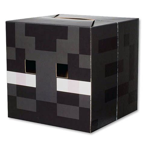 Máscara Minecraft Cabeza De Enderman 30x30cm Disfraces De Minecraft Cuadro De San Valentín