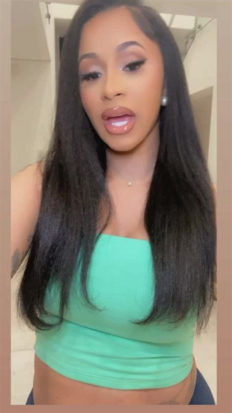 cardi b shows amazing natural hair after home made hair mask metro news