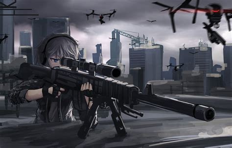 Anime Girls With Guns Wallpaper Hd Baka Wallpaper