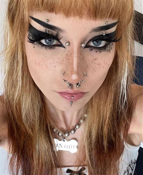 Nose Makeup Punk Makeup Grunge Makeup Skin Makeup Fashion Makeup High Nostril Piercing