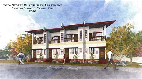 Four Door Two Storey Apartment A D Cavite City Xjg Architecture