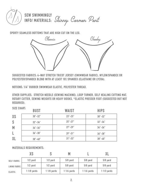 Reversible Bikini Bottoms Sewing Pattern Pdf Womens Etsy Bikini