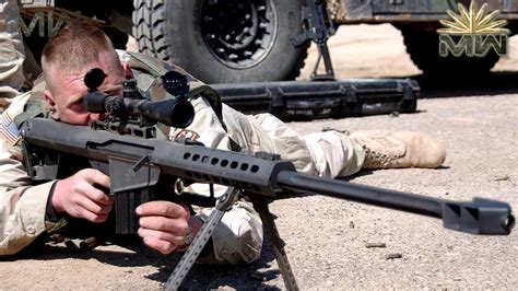 Wall Destroyer Sniper Rifle Us 50 Cal Barrett M82 Youtube