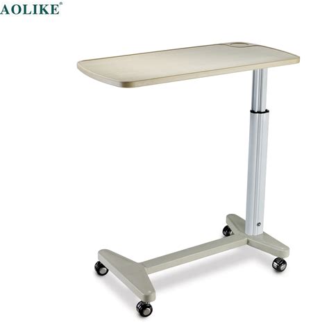 Abs Top Adjustable Movable Bedside Table Over Bed Table For Hospital