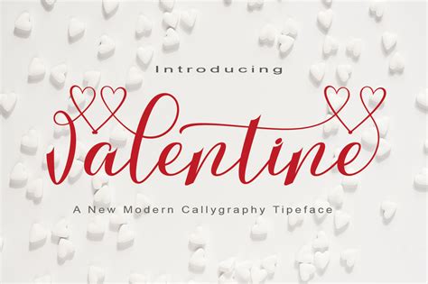 Valentine Font By Parawtype · Creative Fabrica