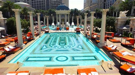 4k Caesars Palace Pool Tour Garden Of The Gods Pool Oasis Caesars Palace Las Vegas Las Vegas