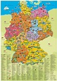 Germany tourist map - Tourist map of Germany with cities (Western ...