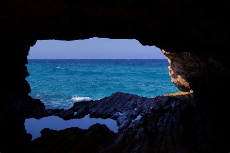 Landscape Sea Cave Wallpapers Hd Desktop And Mobile
