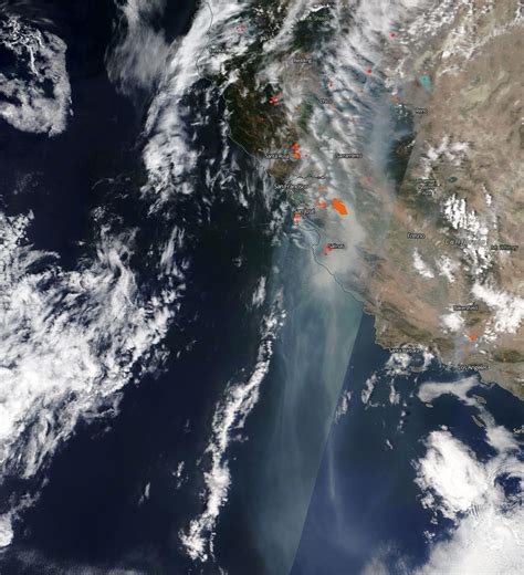 Nasas Terra Satellite Captures The Scene Of Intense Wildfires In