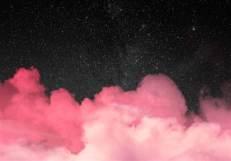 핑크 구름 화면 배경 결혼 배경 사진 Tenstickers