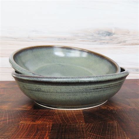 Stoneware Pasta Bowl Handmade Slate Stoneware Pasta Bowl Large Italian Pasta Bowls Pottery