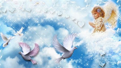 Angels In The Sky Wallpapers Wallpaper Cave