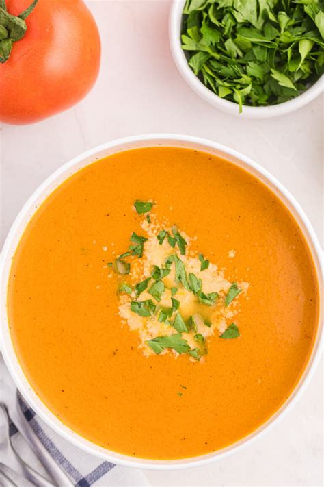 Roasted Garlic And Tomato Soup Recipe Simply Stacie