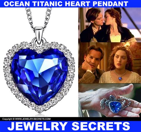 Ocean Titanic Blue Heart Pendant Jewelry Secrets