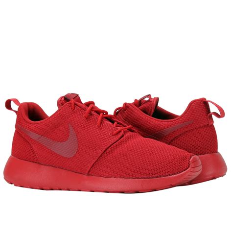 nike nike roshe one varsity red men s running shoes 511881 666 size 8 5