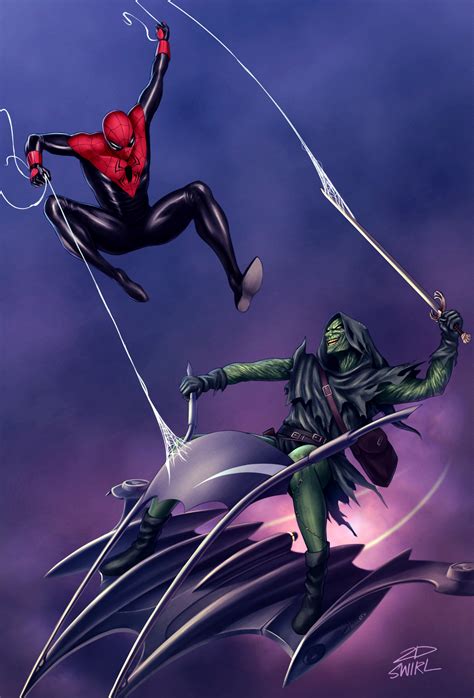 Spider Man Vs Green Goblin Commission By 2dswirl On Newgrounds